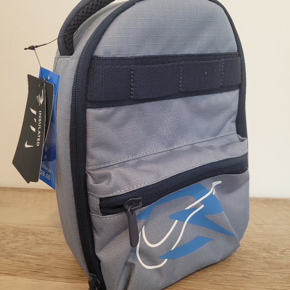 Black And Blue Denion Isulated Lunch Bag